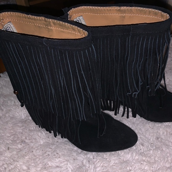 Denim & Supply Ralph Lauren Shoes - Black suede tassel boots